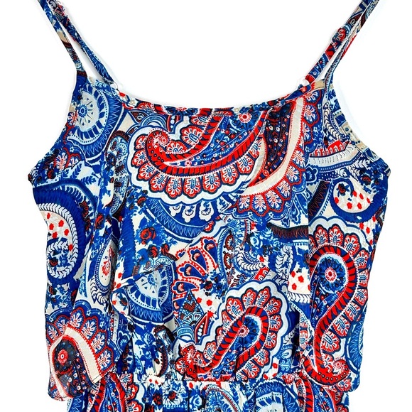 Xhilaration Paisley festival spring maxi elastic waist Dress size XS - Picture 2 of 9